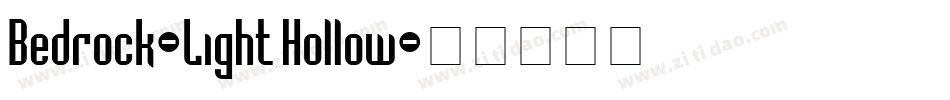 Bedrock-Light Hollow字体转换